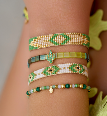 Bransoletka zielona Tala BBI0014