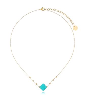 Naszyjnik z koniczynką z jadeitu Creation NPA1218