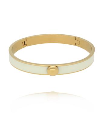 Bransoletka obręcz emaliowana pastelowa BSA0991