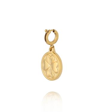 Charms złoty medalion z koniczynką CHA0041