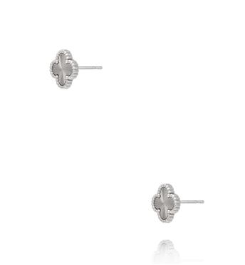 Kolczyki koniczynki srebrne KSY0592