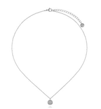 Naszyjnik z okrągłą zawieszką srebrny NSA1476