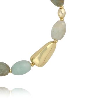 Bransoletka z amazonitów i pereł BSC2379