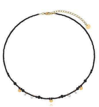 Naszyjnik z turmalinami i kryształkami NTW1610