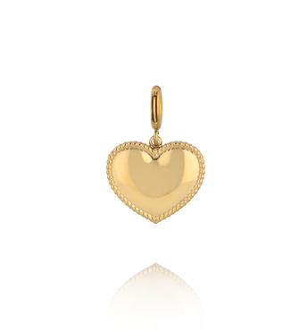 Charms złote serce duże CHA0205