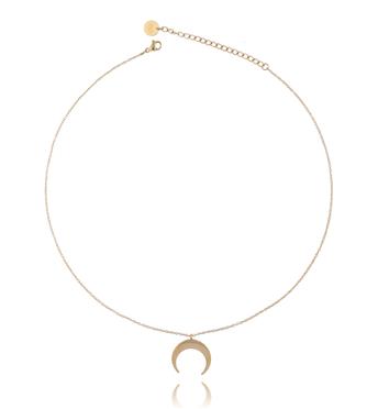 Naszyjnik złoty z księżycem ze stali szlachetnej NSA0103