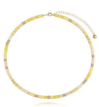 Naszyjnik w odcieniach żółci NSC0639