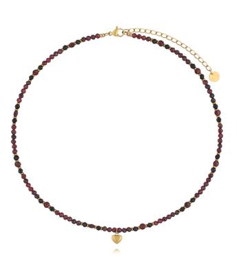 Naszyjnik z granatami i turmalinami NTW1659
