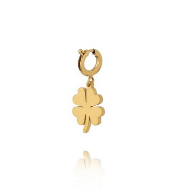 Charms złota koniczynka na szczęście CHA0276