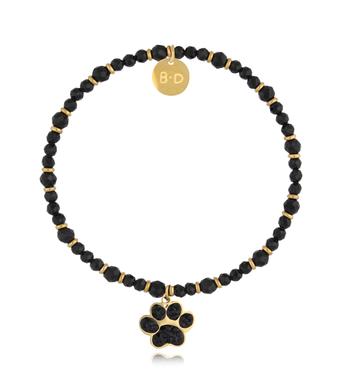 Bransoletka z turmalinami i łapką BTW2827