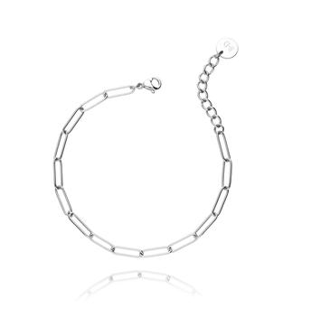 Bransoletka srebrny łańcuch ze stali szlachetnej BSA0005