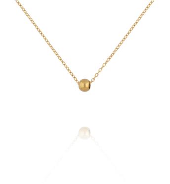 Naszyjnik z delikatnym łańcuszkiem i kulką NSY0798