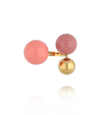 Pierścionek z kulkami emaliowany PSA1081