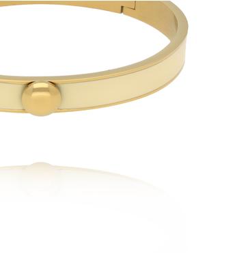 Bransoletka obręcz emaliowana masełkowa BSA0990