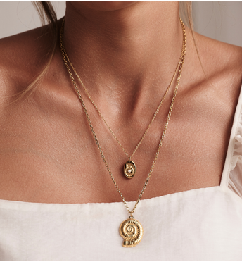 アクセサリー minesin Naszyjnik z amazonitami i krawatką Incantatio NSY0332 – By