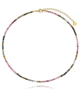 Naszyjnik z kolorowych turmalinów NPA1571