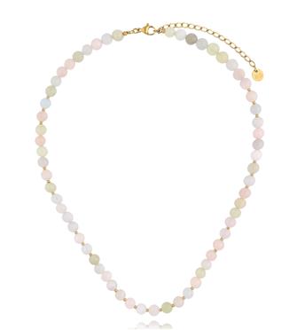 Naszyjnik z pastelowego morganitu NPA1581