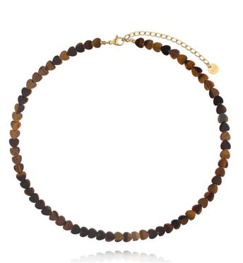 Naszyjnik z tygrysiego oka – serca NTW1653