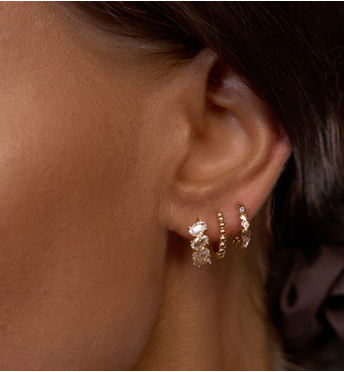 Kolczyki okrągłe złote KSS1955