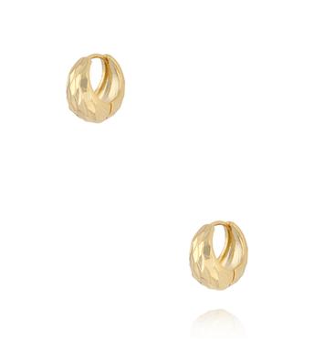 Zestaw kolczyków kółek w złotym wykończeniu KLU0168