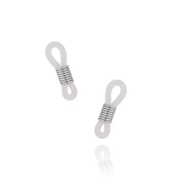 Końcówki do łańcuszka do okularów srebrne OPA0189