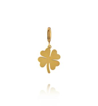 Charms złota koniczynka na szczęście CHA0276