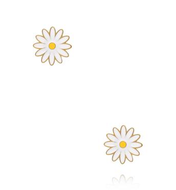 Kolczyki wkrętki w kształcie stokrotek KSY0686