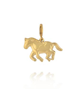 Charms złoty koń CHA0191