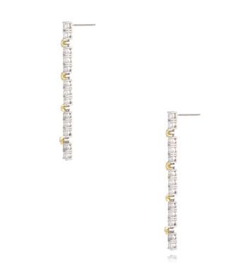 Kolczyki długie z gwiazdkami i cyrkoniami KSS2171