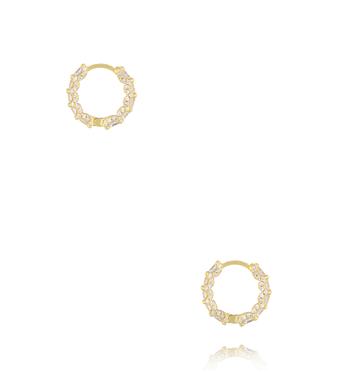 Kolczyki kółeczka z cyrkoniami KSS2173