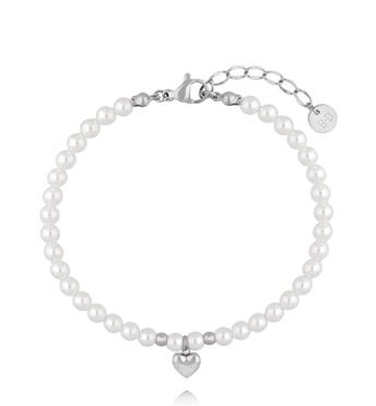 Bransoletka z perełkami Silver Heart BPE0164