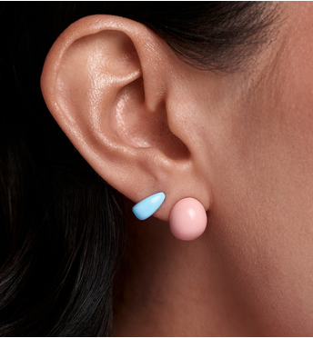 Zestaw kolczyków w pastelowych kolorach KMB0051