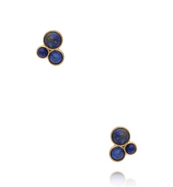 Kolczyki sztyfty z lapisem lazuli KEA0042