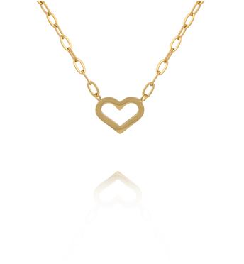 Naszyjnik z sercem złoty NSY0879