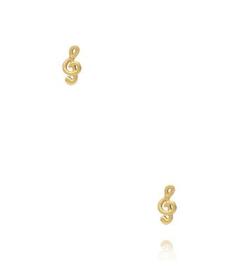 Kolczyki w kształcie klucza wiolinowego KSY0543