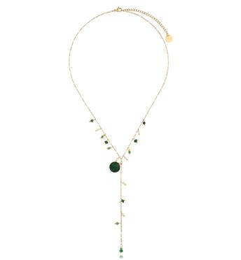 Naszyjnik z zielonymi kamieniami Audience NSY0134