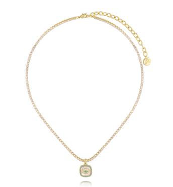 Naszyjnik typu tennis z zawieszką w kształcie oka NS0392