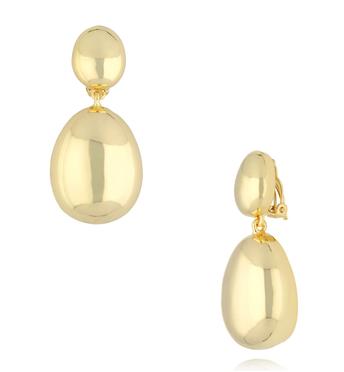 Klipsy złote duże KRG1088