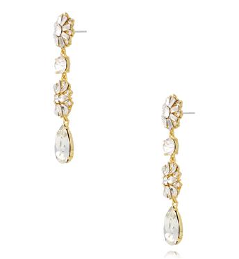 Kolczyki z transparentnymi kryształami KSS2254