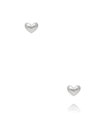 Zestaw srebrnych kolczyków – serce, kulka i geometryczna forma KMB0029