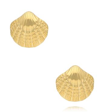 Kolczyki złote z muszlami KSY0350