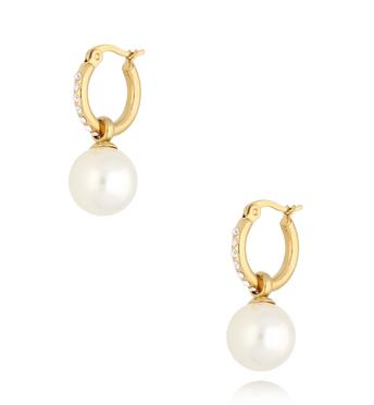 Kolczyki złote z perłą La Perla KSA1359