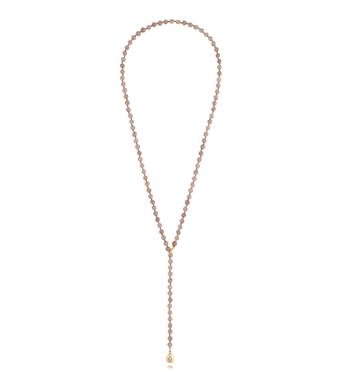 Naszyjnik cappuccino z jadeitami  Renee NPA1042