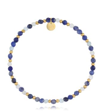 Bransoletka niebieska z kamieniami naturalnymi Latifa BSC1585