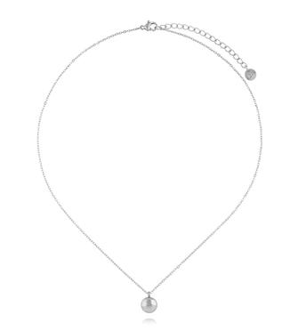 Naszyjnik z okrągłym dyskiem srebrny NSA1492