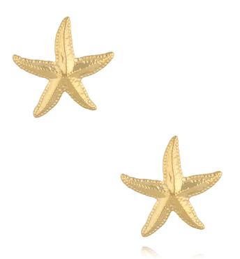 Kolczyki złote rozgwiazdy KSY0536