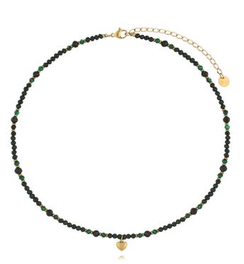 Naszyjnik Szmaragd Nilu z sercem NTW1660