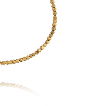 Bransoletka z fasetowanego hematytu w złotym kolorze BTW3649