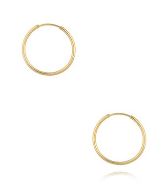 Kolczyki klasyczne złote kółka 30 mm KSA2525