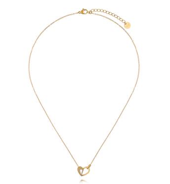 Naszyjnik z ażurowym sercem NSY0851
